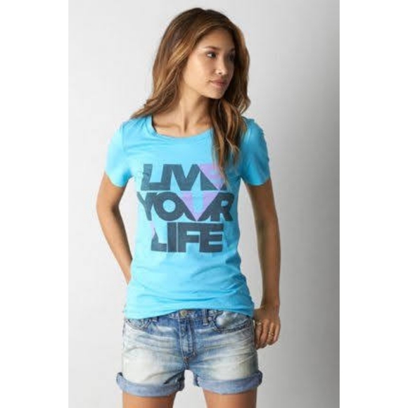 NEW (NWT) American Eagle Live Your Life Tee - Picture 1 of 2
